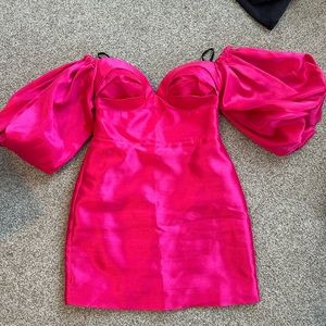 anthropologie audette satin dress